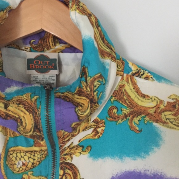 100% Silk Windbreaker Jacket - Picture 3 of 6